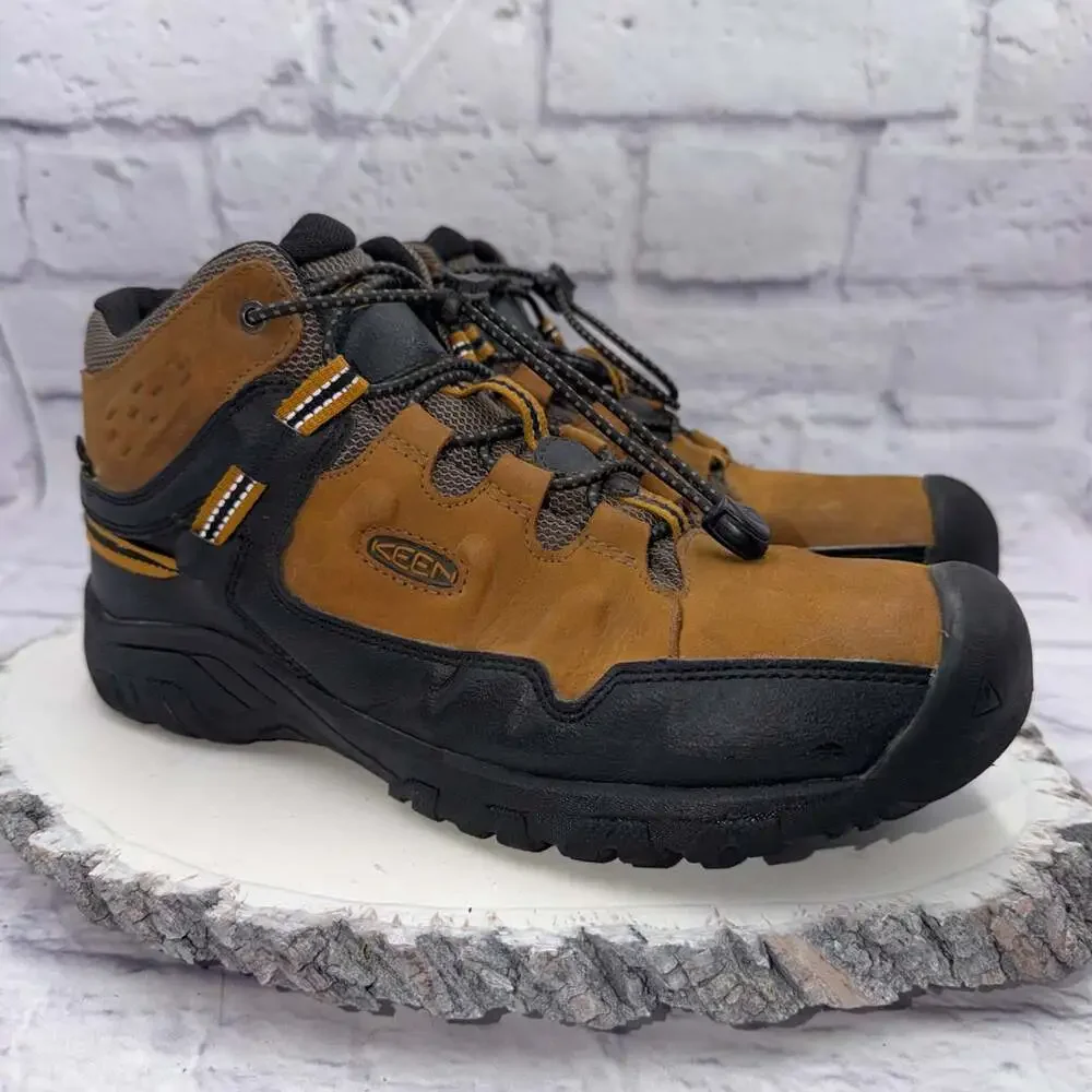 KEEN Targhee Mid Waterproof Youth Sz 6 Kids Boys Girls Boots Hiking Shoes School